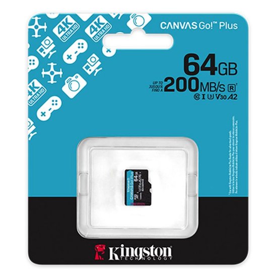 Memorijska kartica KINGSTON Canvas Go Plus SDCG4/64GBSP, Micro SDXC, 64GB, Class 10
