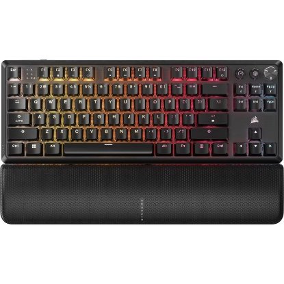 Tipkovnica CORSAIR K70 Core Wireless TKL RGB, bežična, mehanička, US Layout, crna