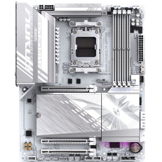 Matična ploča GIGABYTE B850 A Elite WIFI Ice, AMD B850, DDR5, ATX, s. AM5, bijela
