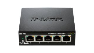 Switch D-LINK DGS-105, Gigabit Switch, 10/100/1000 Mbps, metalno kućište, 5-port