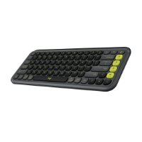 Tipkovnica LOGITECH POP Icon Keys, bežična, US Layout, BT, sivo-zelena