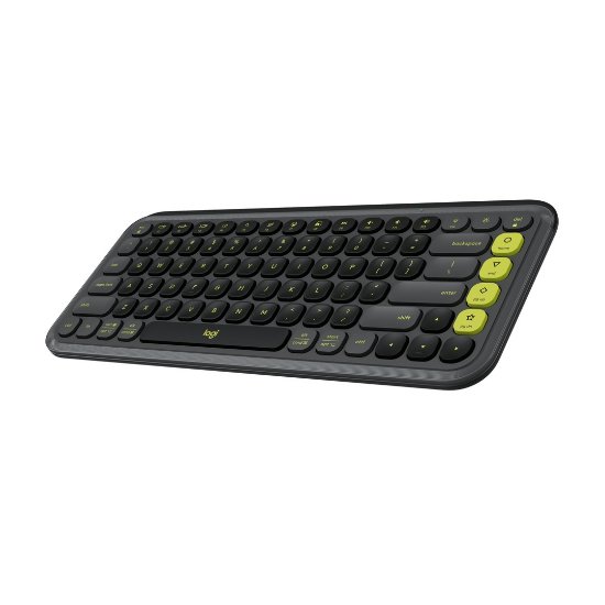 Tipkovnica LOGITECH POP Icon Keys, bežična, US Layout, BT, sivo-zelena