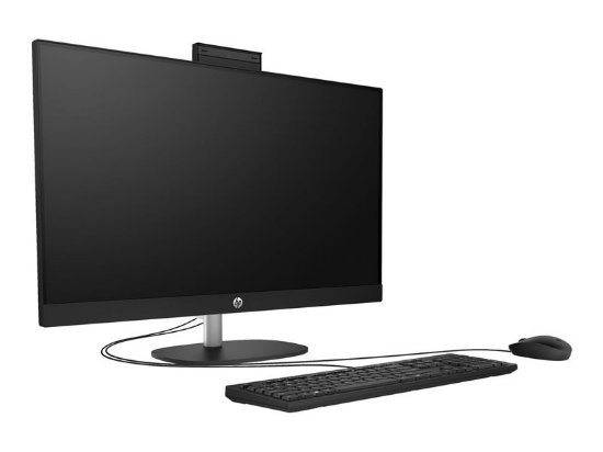 Računalo AiO HP 27-cr0045ny / 27" FHD IPS, Core i5 1335U, 16GB, 512GB SSD, Intel HD Graphics, WiFi, tipkovnica, miš, bez OS, crno