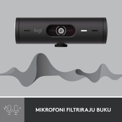 Web kamera LOGITECH Brio 500, crna
