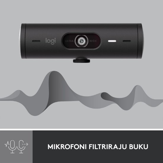 Web kamera LOGITECH Brio 500, crna