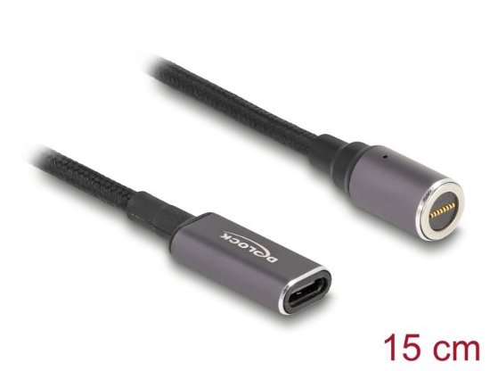 Kabel DELOCK USB-C (Ž) na 8-pin magnetski, za punjenje laptopa