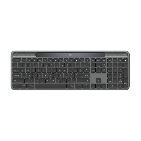 Tipkovnica LOGITECH Signature Slim Solar+, bežična, bluetooth, crna