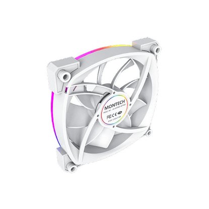 Ventilator MONTECH AX120 PWM, 120mm, 1600 okr/min, RGB, bijeli