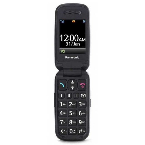 Klasični mobitel PANASONIC KX-TU446EXB, flip, preklopni, crni