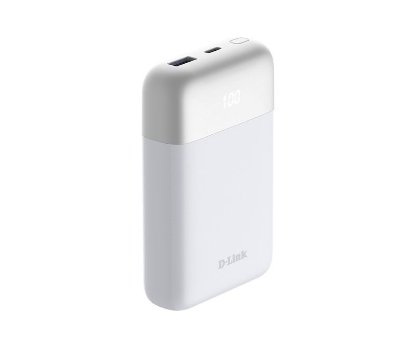 Mobilni USB punjač D-LINK PowerBank DPP-101, 10000 mAh, 1x USB-C, 1x USB-A, bijeli