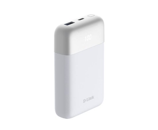 Mobilni USB punjač D-LINK PowerBank DPP-101, 10000 mAh, 1x USB-C, 1x USB-A, bijeli