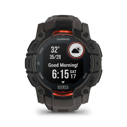 Pametni sat GARMIN Instinct 3 Solar 50mm, GPS, HR, pametne obavijesti, crni