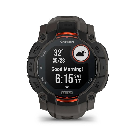 Pametni sat GARMIN Instinct 3 Solar 50mm, GPS, HR, pametne obavijesti, crni