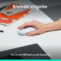 Tipkovnica + miš LOGITECH POP Icon Combo, bežična, US Layout, BT, bijelo-narančasta