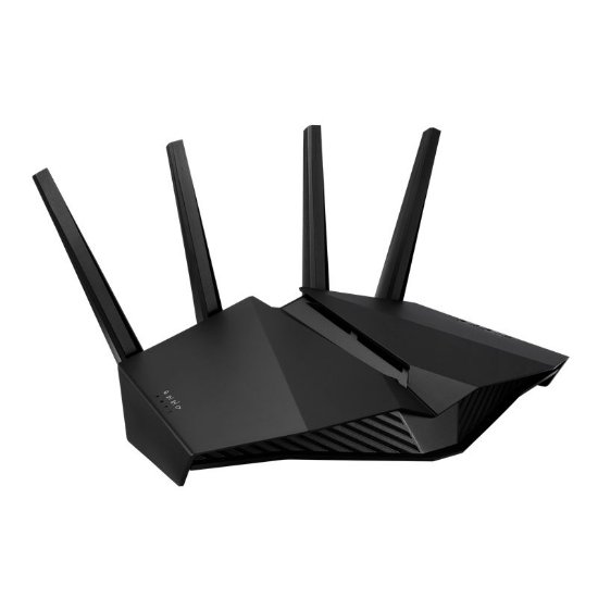 Router ASUS RT-AX82U V2, 802.11ax/a/b/g/n/ax, Dual Band, 4 externe antene, 4x LAN 10/100/1000 + 1 WAN 10/100/1000, bežični