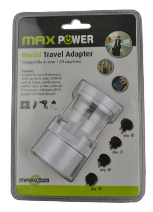 Putni adapter MAXPOWER WP-3UT, bijeli