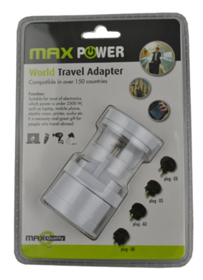 Putni adapter MAXPOWER WP-3UT, bijeli