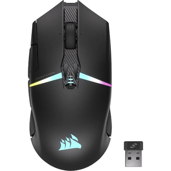 Miš CORSAIR Nightsabre Wireless, RGB, optički, bežični, 26000dpi, crni