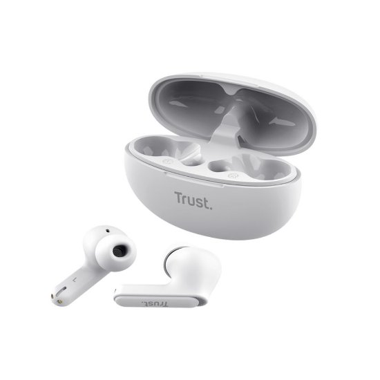 Slušalice TRUST Yavi Earbuds, in-ear, ENC, bežične, bijele