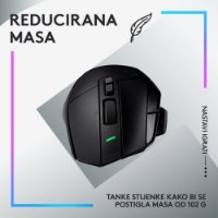 Miš LOGITECH Gaming G502 X Lightspeed, optički, 25000dpi, bežični, crni, USB