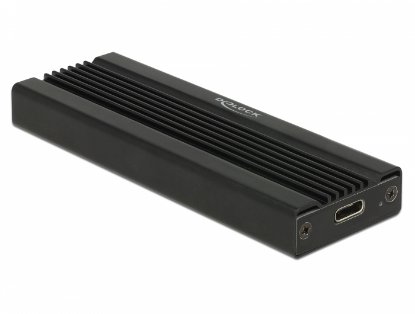 Eksterno kućište DELOCK, aluminijsko kućište, crno, M.2 NVMe PCIe - USB-C