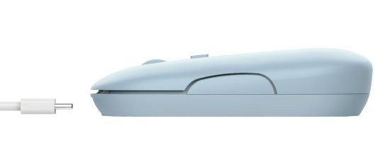 Miš TRUST Puck, optički, bežični, BT, 1600dpi, plavi