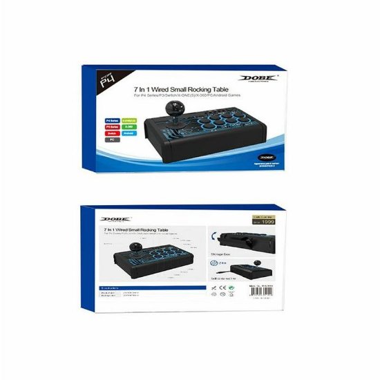 Kontroler DOBE TP4-1886, 7u1, za PS4, PS3, PC, X-ONE, X-360, Android, Switch, crni