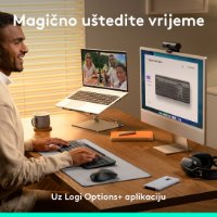 Tipkovnica LOGITECH Signature Slim Solar+, bežična, bluetooth, crna