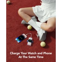 Mobilni USB punjač VEGER MagFan, 10000 mAh, bežični, i za Apple Watch, bijeli