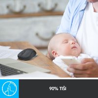 Miš LOGITECH M220 Silent, optički, bežični, crni, USB