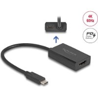 Adapter DELOCK, USB-C (m) na HDMI (Ž), crni