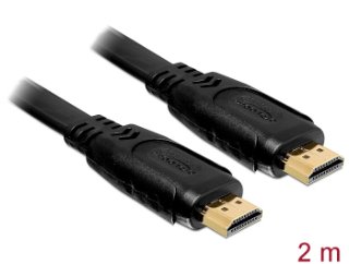 Kabel DELOCK, HDMI (M) na HDMI (M), flat, 2m