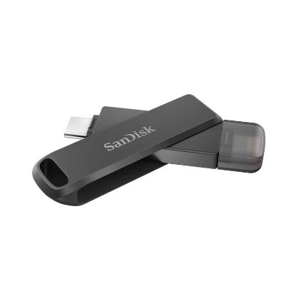 Memorija USB 3.1 FLASH DRIVE, 64GB, SANDISK iXpand Flash Drive Luxe, USB-C, Lightning, DIX70N-064G-GN6NN, crna