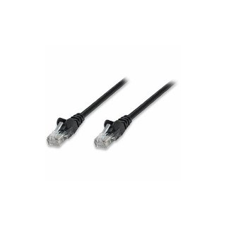 Kabel INTELLINET, patch CAT5e, U/UTP, crni, 3m