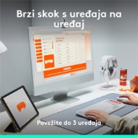 Tipkovnica LOGITECH POP Icon Keys, bežična, US Layout, BT, rozo-bijela