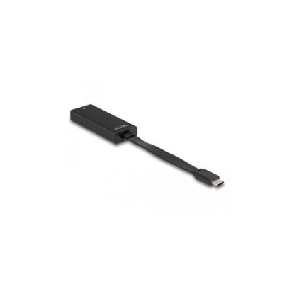 Mrežni adapter DELOCK, USB-C na G-LAN, slim, crni