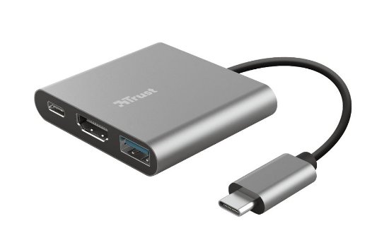 Docking station TRUST Dalyx, 3 u 1, USB-C na USB 3.1, USB-C, HDMI, za laptop