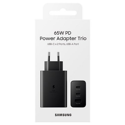 Kućni punjač SAMSUNG Power Adapter Trio, 2x USB-C, 1x USB-A, 65W