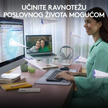 Tipkovnica LOGITECH K950 Signature Slim, bežična, Bolt Receiver USB, crna