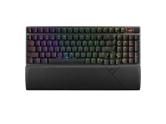 Tipkovnica ASUS ROG Strix Scope II 96 Wireless, RGB, mehanička, US Layout, bežična, USB, BT, crna