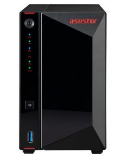 NAS ASUSTOR AS5202T, 2-bay, Intel DualCore, 2GB DDR4, 2x 2.5GbE, 3x USB 3.2 Gen1, toolless, AES-NI, MyArchive, SSD Caching, EZ Connect, EZ Sync