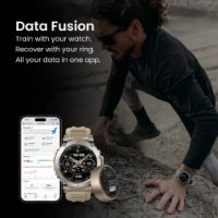 Pametni sat AMAZFIT T-Rex Ultra, 1.39" Amoled, pametne obavijesti, bež