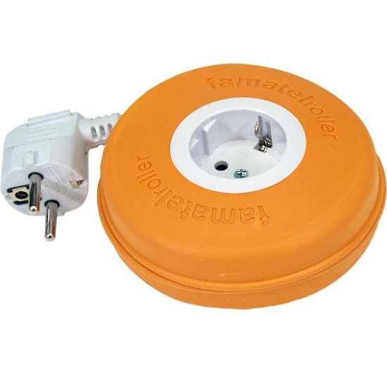Kabel naponski FAMATEL, schuko utičnica, dužina 2m, roller