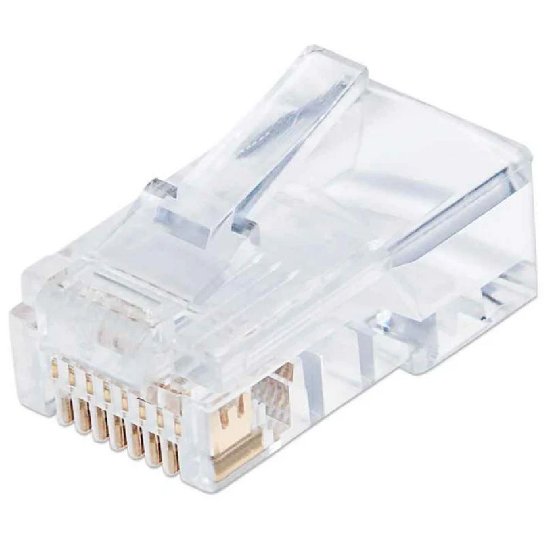 UTP konektor INTELLINET CAT5e, RJ45, modularni Pro Line, trostruki zupčasti terminal - 100 komada