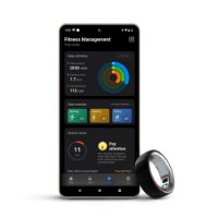 Pametni prsten HIFUTURE FutureRing L 65mm, praćenje aktivnosti, srebrno-crni