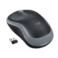 Miš LOGITECH M185, optički, bežični, 1000dpi, crno-sivi