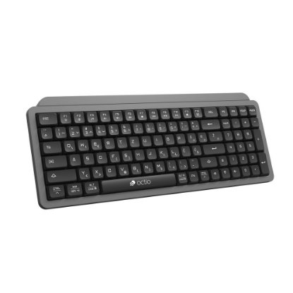 Tipkovnica OCTIO Pro K350W, bežična, crno-siva
