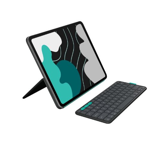 Tipkovnica za tablet LOGITECH Flip Folio V2, za ipad Pro & Air 13", Bluetooth, bežična, crna