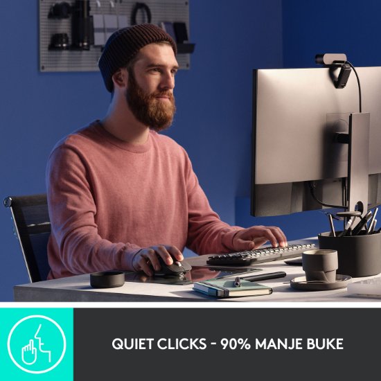 Miš LOGITECH MX Master 3S Performance, laserski, bežični, BT, USB, crni