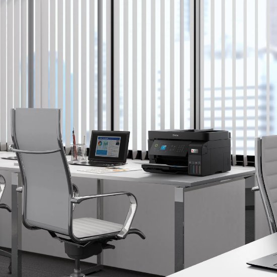 Multifunkcijski printer EPSON ITS L5590, printer/scanner/copy/fax, Eco Tank, 4800 dpi, USB, WiFi, crni